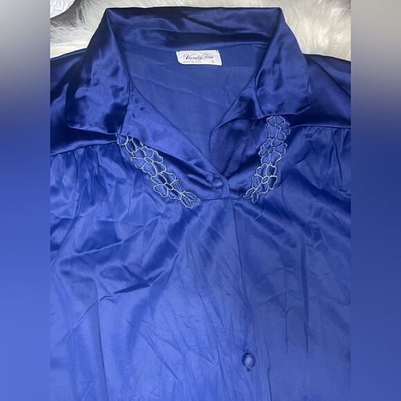 Vanity Fair vintage button down sleep gown sz Large - Picture 3 of 6